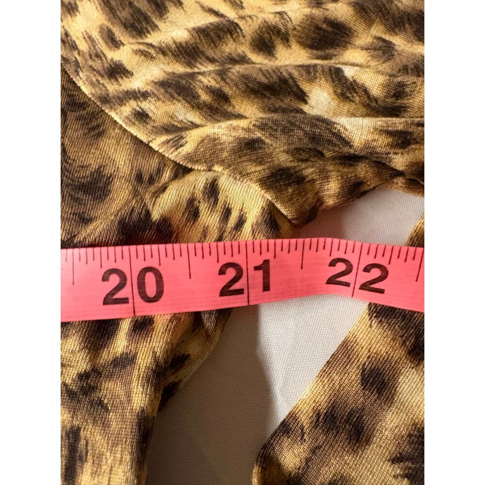 NWT Lynn Ritchie Leopard Print Lace Trim Cardigan Shrug XL Y2K Boho - Picture 7 of 9